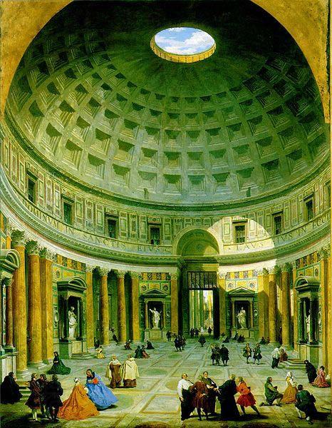 Giovanni Paolo Pannini The interior of the Pantheon China oil painting art